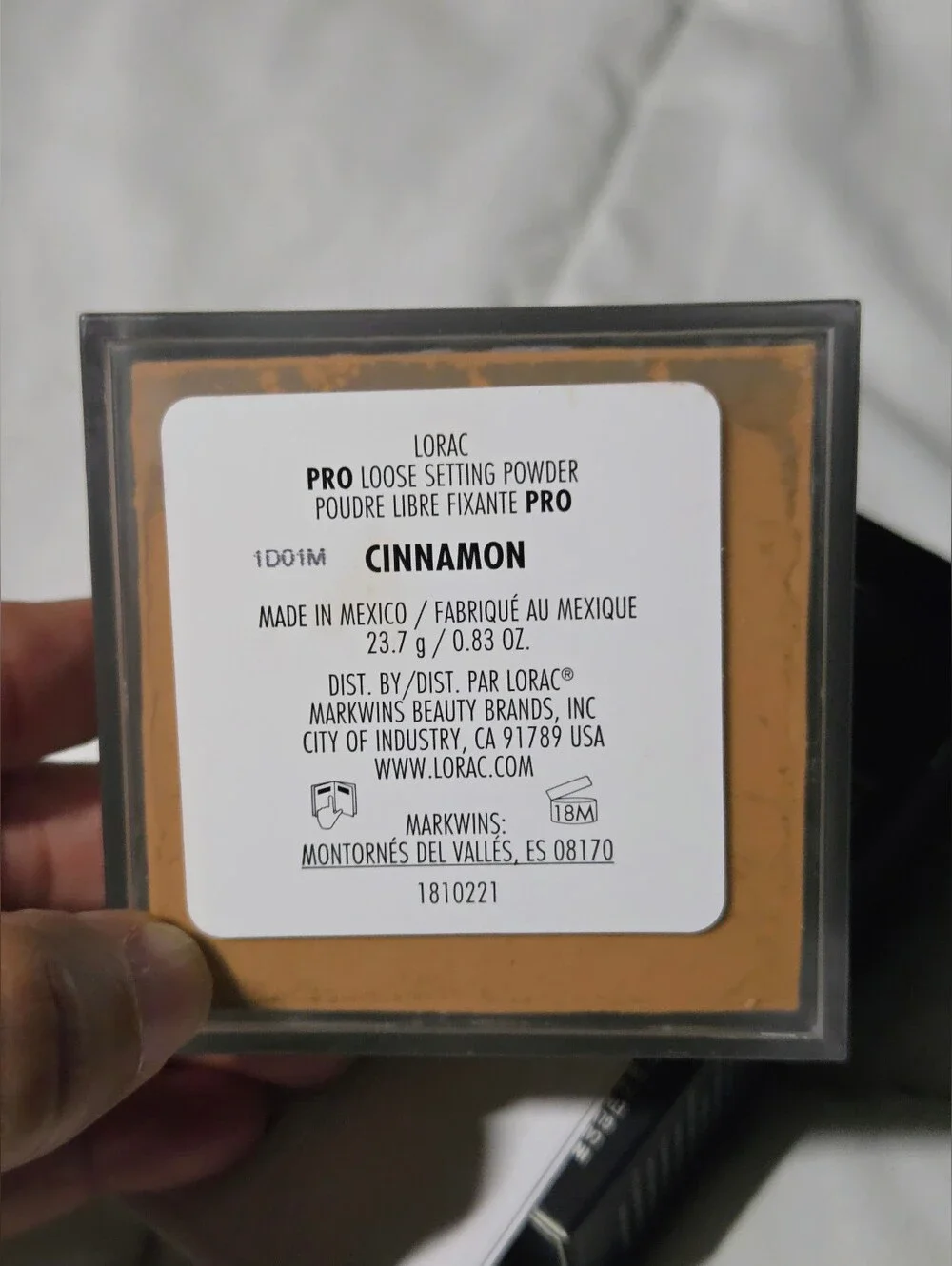 NIB LORAC PRO Loose Setting Powder Cinnamon Full Size 0.83 oz